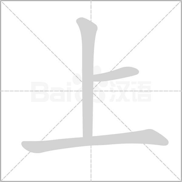 上的筆順動(dòng)畫演示