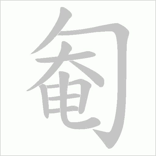 匎的筆順動畫演示