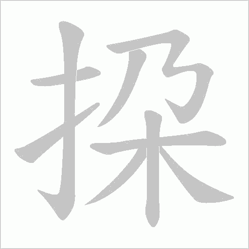 挅的筆順動(dòng)畫演示