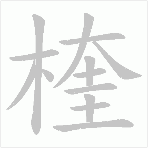楏的筆順動畫演示