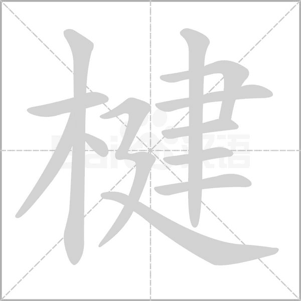 楗的筆順動(dòng)畫演示