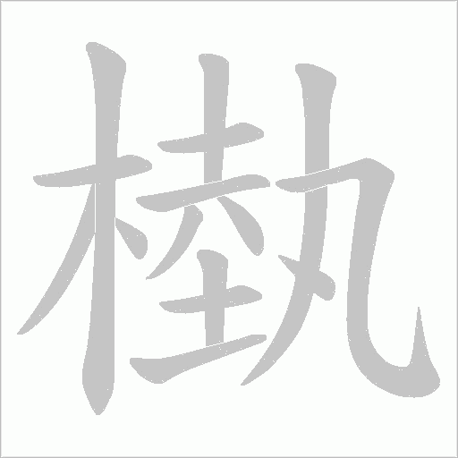 槸的筆順動(dòng)畫演示