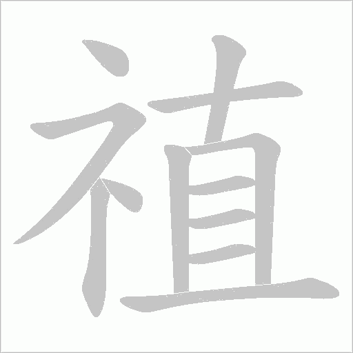 禃的筆順動畫演示