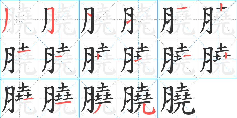 膮的筆順?lè)植窖菔?><hr /><h2>膮的基本信息</h2><div   id=