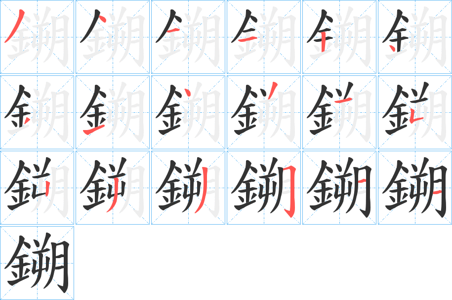 鎙的筆順?lè)植窖菔?><hr /><h2>鎙的基本信息</h2><div   id=