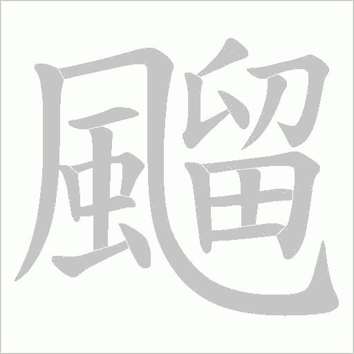 飀的筆順動畫演示