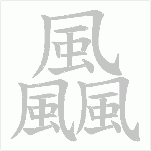 飍的筆順動(dòng)畫演示