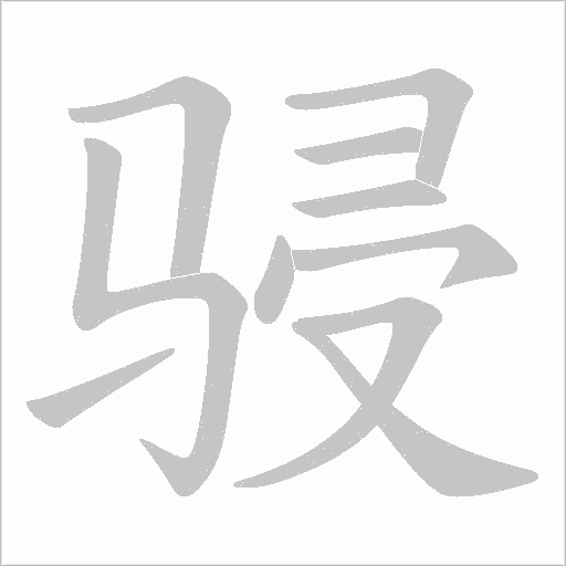骎的筆順動(dòng)畫演示