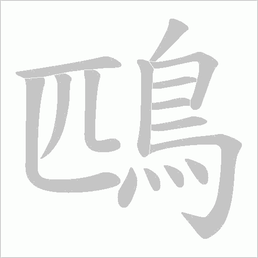 鴄的筆順動畫演示