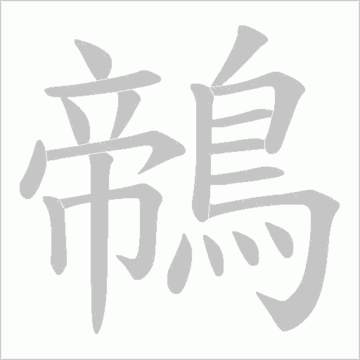 鶙的筆順動畫演示