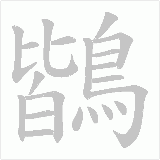 鶛的筆順動畫演示