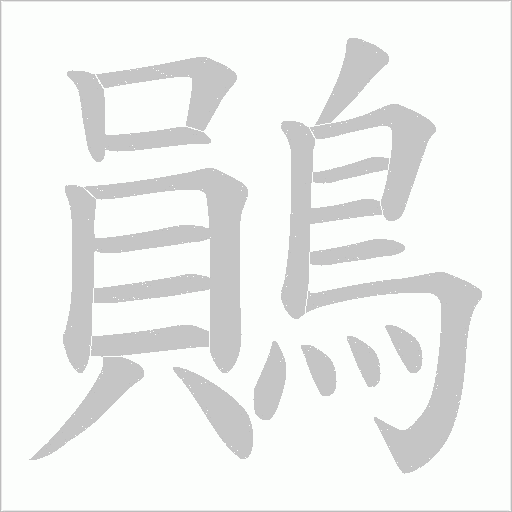 鶰的筆順動畫演示