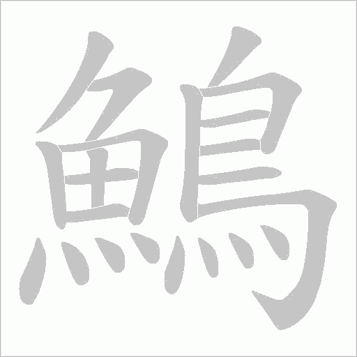 鷠的筆順動畫演示