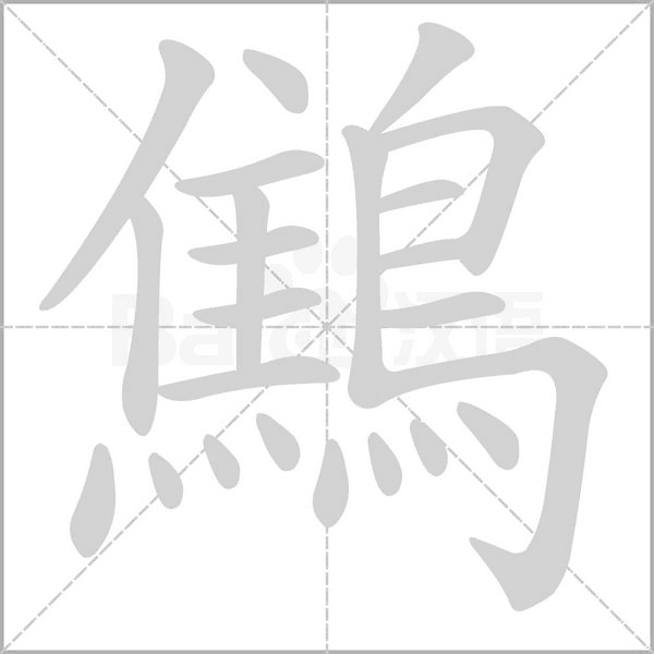 鷦的筆順動(dòng)畫(huà)演示